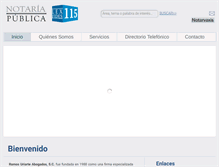 Tablet Screenshot of notaria115gdl.com.mx